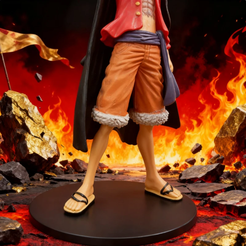 Bandai 15cm integrado luffy chapéu vestindo boneca de ação estátua anime personagem pvc modelo boneca série brinquedo presente para crianças