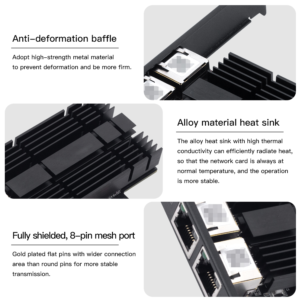 Сетевая карта PCI-E к RJ45 2500 Мбит/с для Intel I226 Gigabit Ethernet rj45 с двумя портами 1000/2500M PCI Express Wlan адаптер для настольных ПК