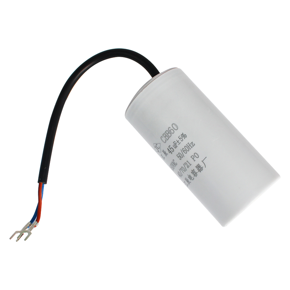 1 unidad CBB60 450V condensadores de funcionamiento de Motor 450VAC condensador de arranque 5% para lavadora 3UF 4UF 5UF 6UF 8UF 10UF 12UF 15UF 18UF 20U