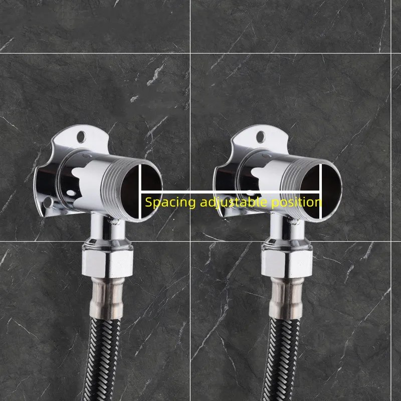 1/2 "3/4" Universal ก๊อกน้ําห้องน้ําฐานคงที่ติดผนัง TAP ติดตั้งอะแดปเตอร์ฝักบัว Inlet Outlet ผสมวาล์วน้ําอะไหล่
