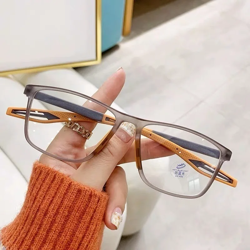 Anti-Blaulicht-Lesebrille HD-Brille tr90 Sport brille für Männer Frauen