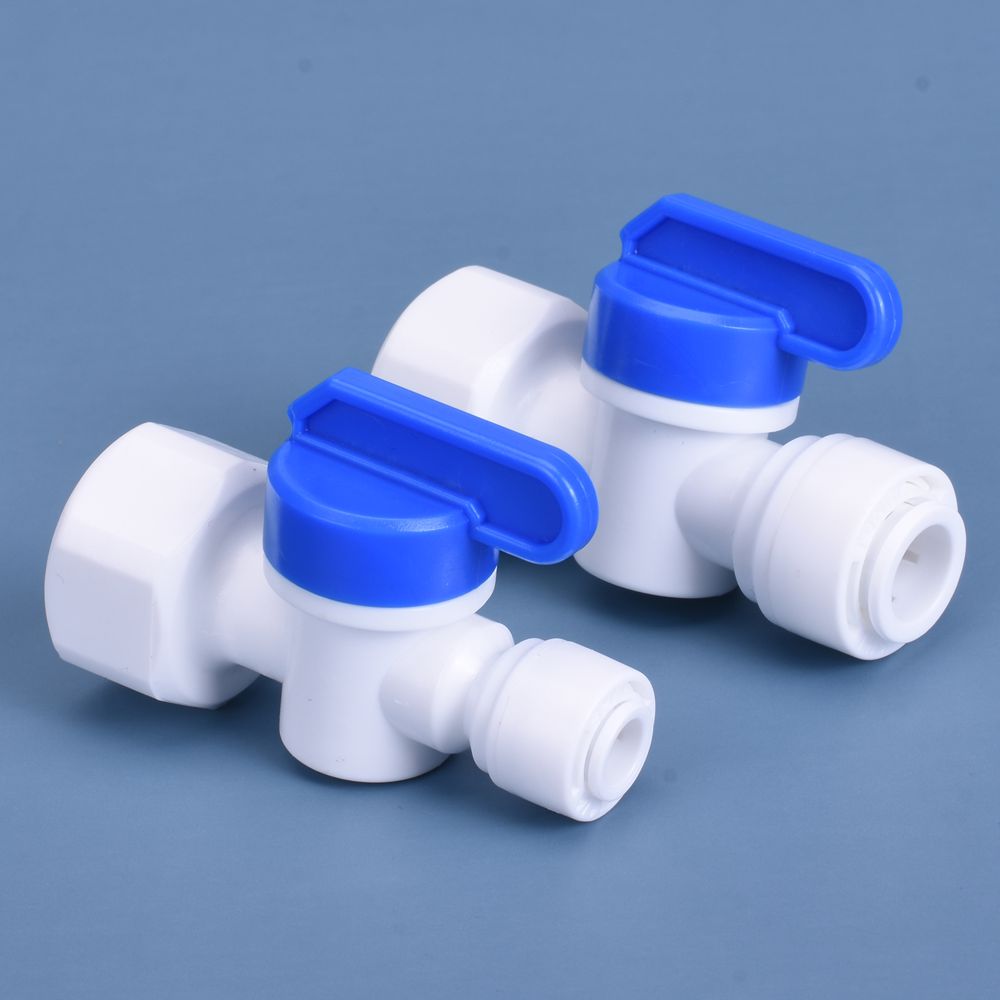 Комплект деталей системы обратного осмоса RO 1/4", 3/8", 1/2" шаровые краны с наружной/внутренней резьбой Быстроразъемные фитинги для обратной промывки в комплекте