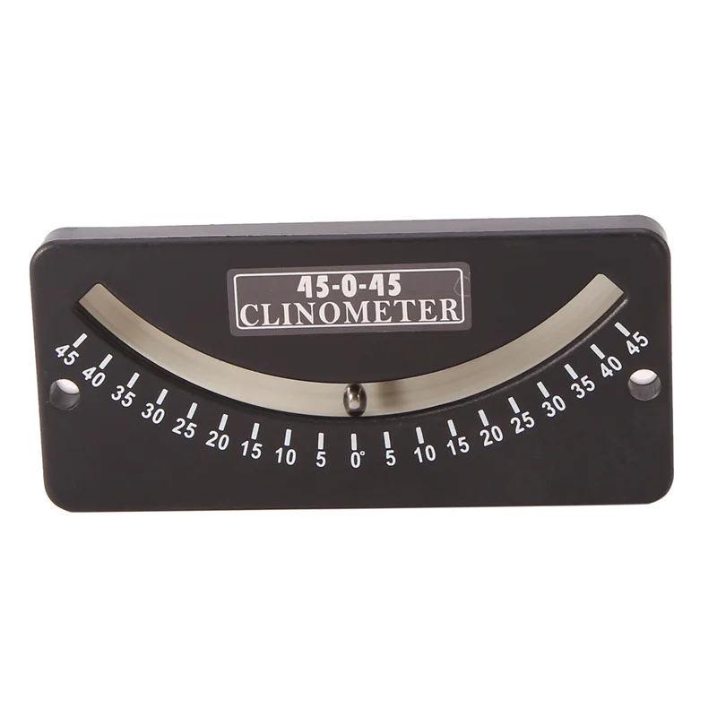 BABQ 45-0-45 Inclinometer Mini Protractor Inclinometer Angle Measuring Instrument Tilt Gauge Slope Meter