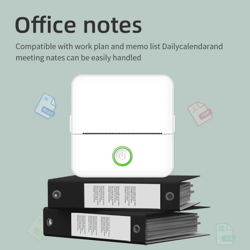 Mini xách tay nhãn Máy in nhiệt độ bền Bluetooth HD hình ảnh máy in cho sinh viên lỗi tiêu đề Lưu ý Pocket inkless in ấn