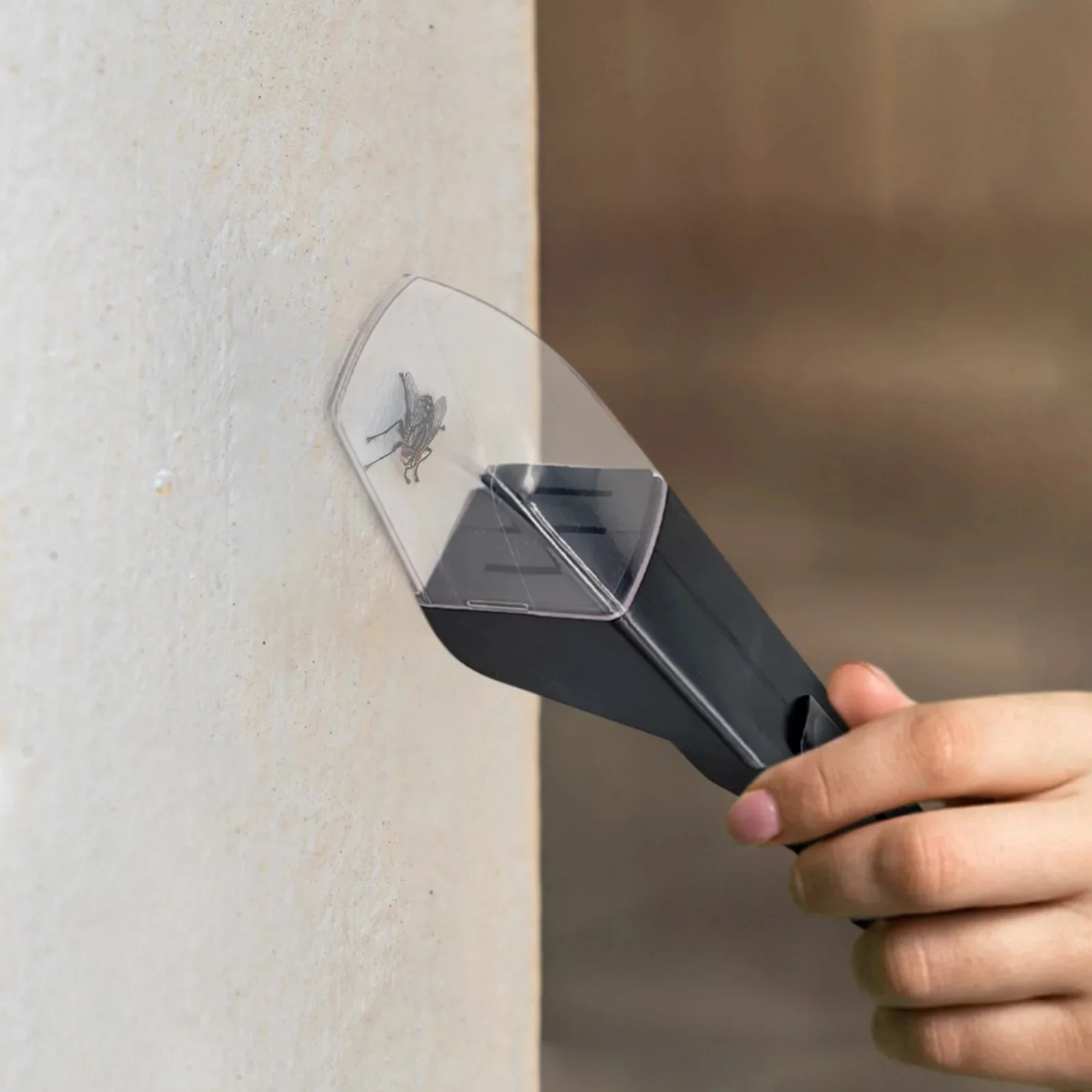 แบบพกพาโปร่งใสแมลง Catcher Push Type แมลง Observer Contactless Bug Catcher สําหรับในร่มและกลางแจ้งของเล่นเด็ก
