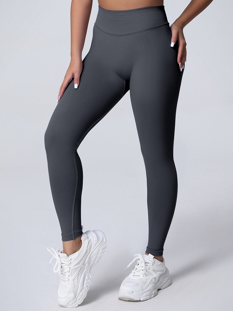 No Logo Women Gym Leggings High wait Butt Lifting Yoga Pant Seamless Control Fitness Workout Compression Sports Leggings