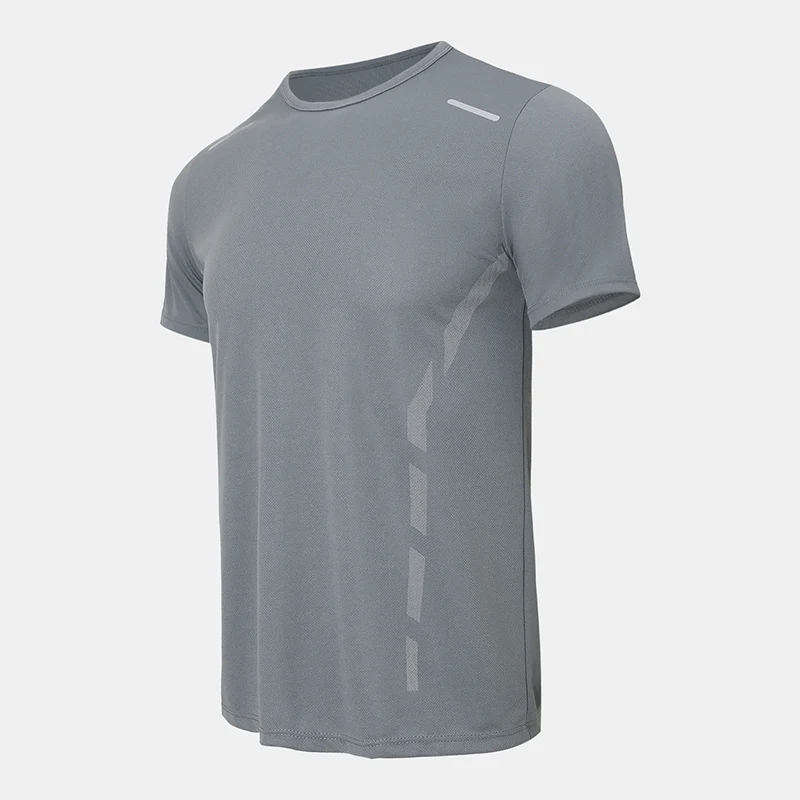 1/4 ชิ้นชายแฟชั่นฤดูร้อนการพิมพ์ Quick-drying แขนสั้นเยาวชนกีฬาฟิตเนส Breathable TOP วัยกลางคนหลวม T