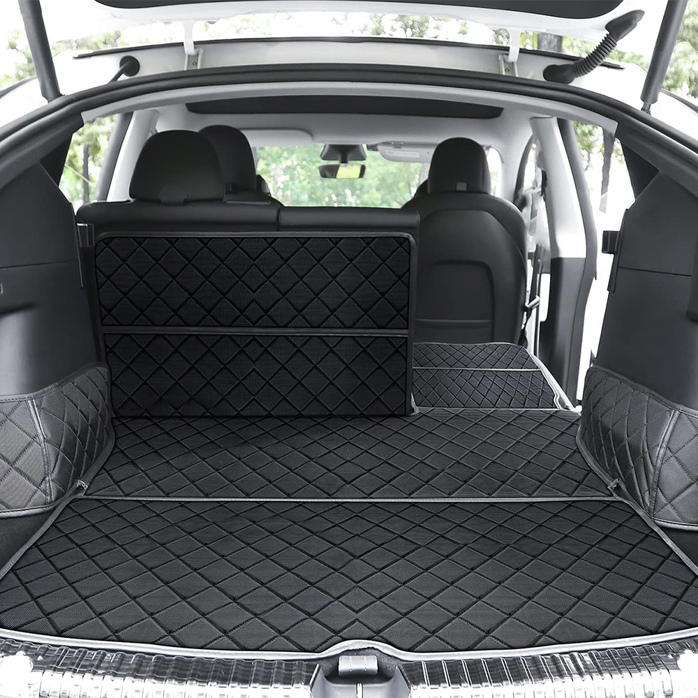 Herval For Tesla model Y/3 Highland 2017-2024 Trunk Mats Oxford Fabric Fully Surrounded Waterproof Non-slip Cargo Liner Pet mat