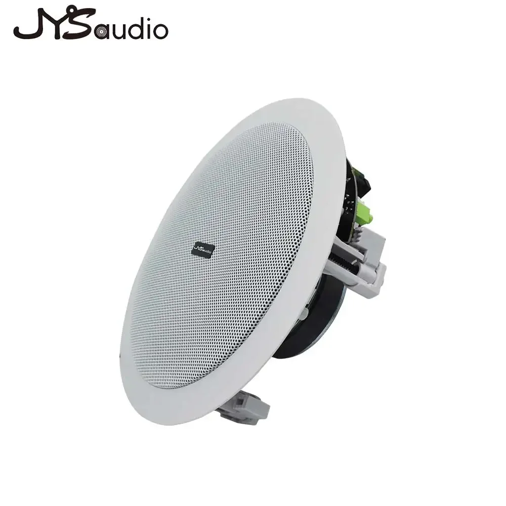 Coaxial Bluetooth 6” Ceiling Mount Speaker Full Range Active Coxial Speaker 30W Home Theater Retail Classroom Audio Center SPK