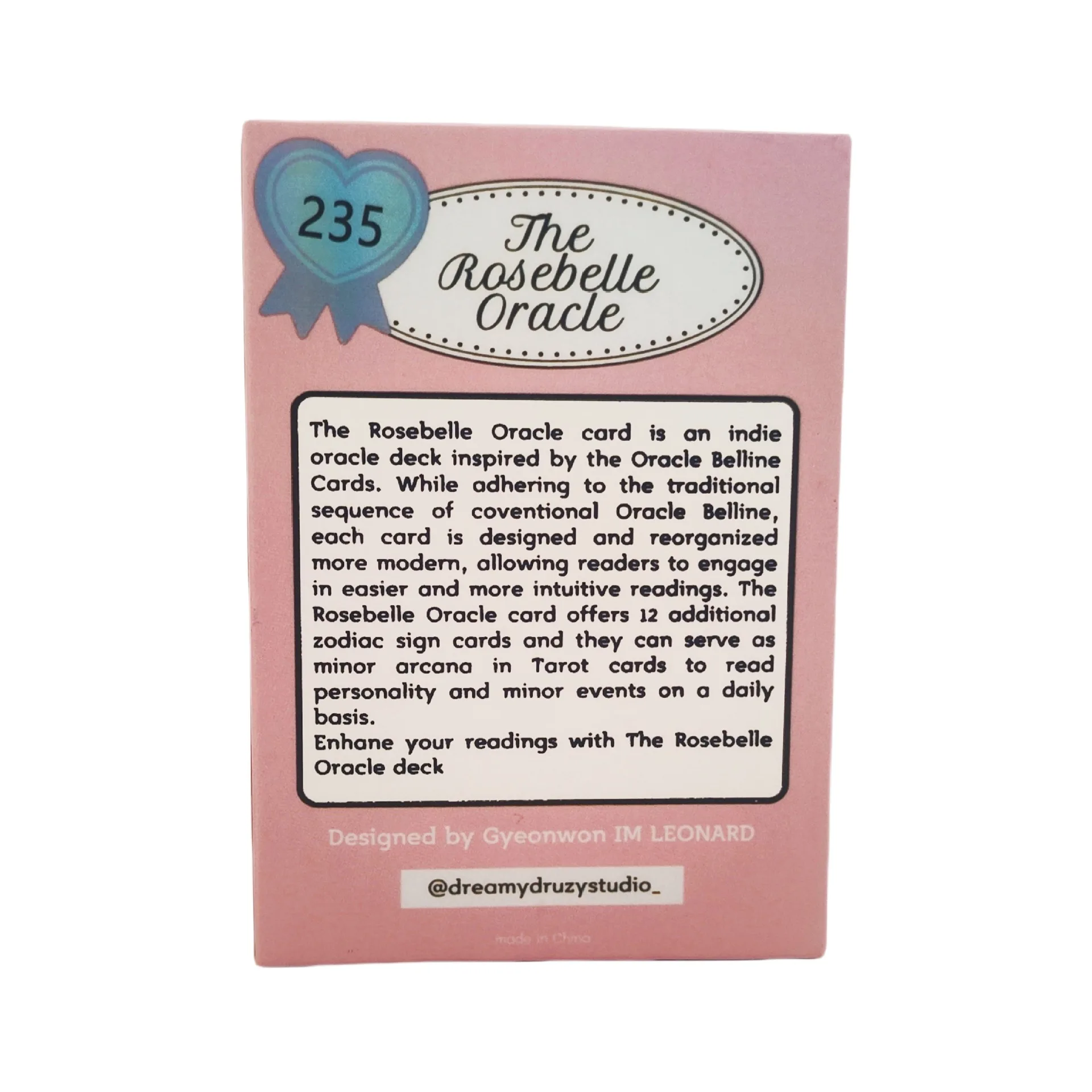 The Rosebelle Oracle cards  A 65 Cards English Version Oracle Deck Divination Party Desktop Toy Entertainment