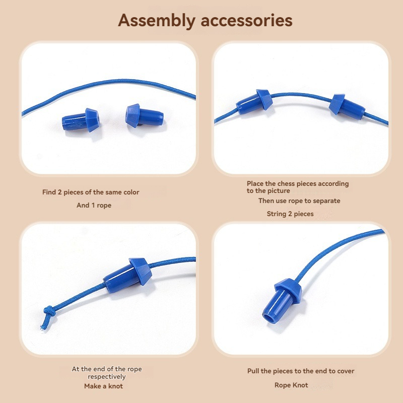 New Kid Rope Knots Puzzle Gra planszowa Color Line Twisted Connected Ropes Logic Thinking Gra stołowa Interaktywna zabawka dla rodziców i dzieci