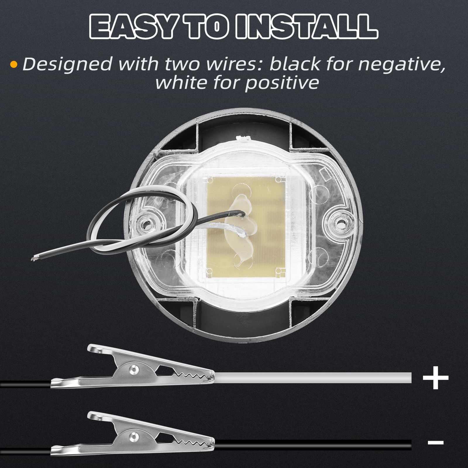 4pcs 6LED 12V 2.2 W Round Yacht Marine Boat LED Stern Light Cabin Deck Courtesy Light Marine Interior Cabin Lights Waterproof