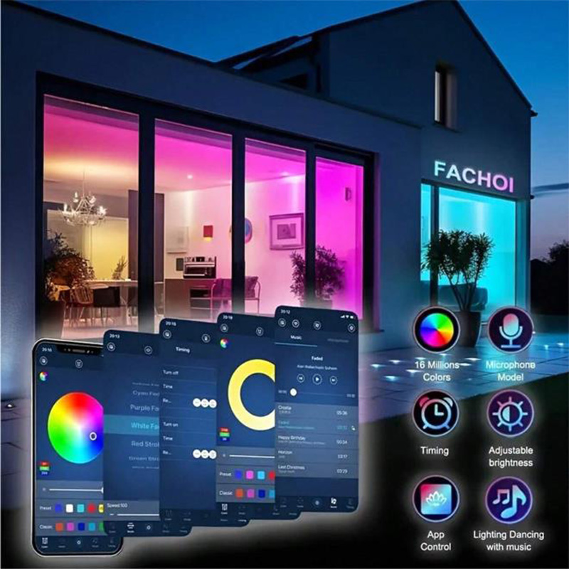 5V USB LED Lights 5050 RGB Led Strip Light Mutlicolor Lamp App Control Sync Music TV Backlight Tape for Room Decoration