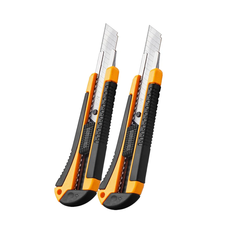 Couteau utilitaire 18MM, coupe-boîte 6 en 1, multi-usages, rétractable, robuste, étanche, couteau de coupe à pression