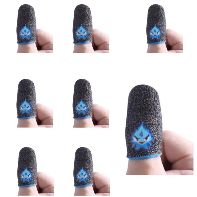 1 par de cubiertas para dedos adecuadas para juegos móviles PUBG, cubierta para dedos, controlador de juego transpirable, guantes para pulgar para juegos con pantalla táctil