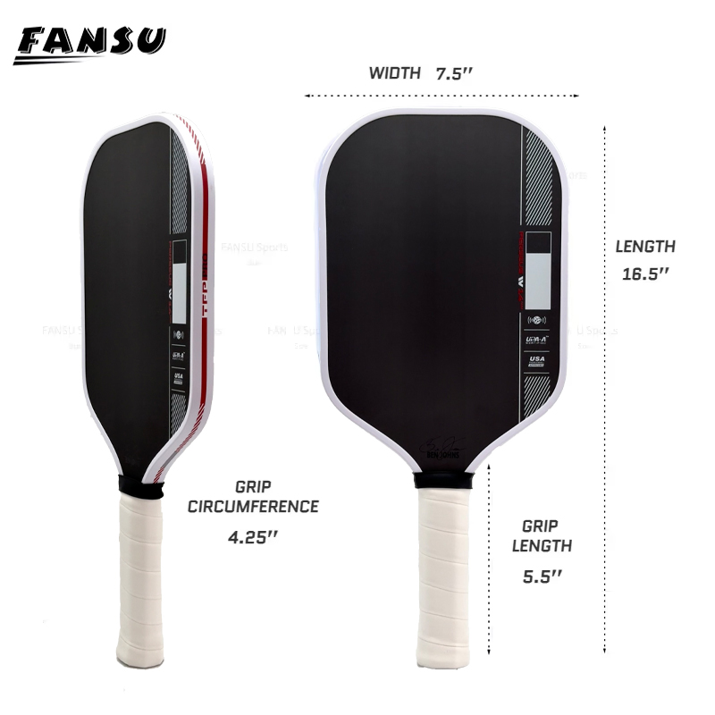 Новинка 2023 года Ben Johns Perseus Pro IV, 16 мм, весло для пиклбола, 14 мм/16 мм GEN 4 TFP, пенопластовый сердечник с поверхностью из углеродного волокна Toray T700