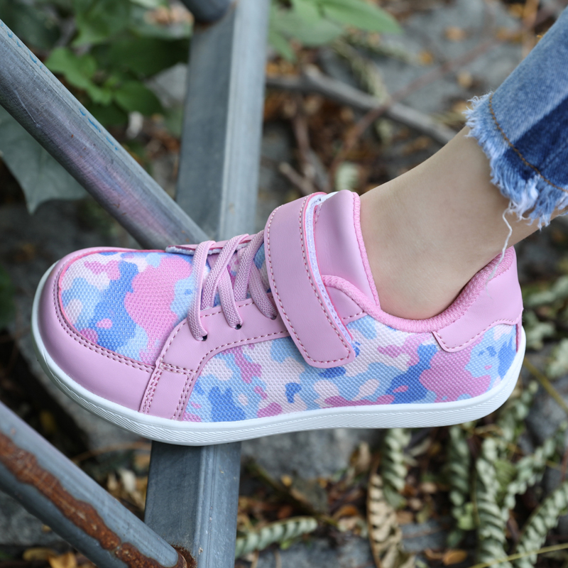 GudaFoot Little/Big Kid รองเท้าเท้าเปล่ากว้าง | รองเท้าผ้าใบเปิดยางยืดสไตล์มินิมอลสําหรับเด็กชาย/เด็กหญิง | ยืดหยุ่นได้ - Zero Drop Sole