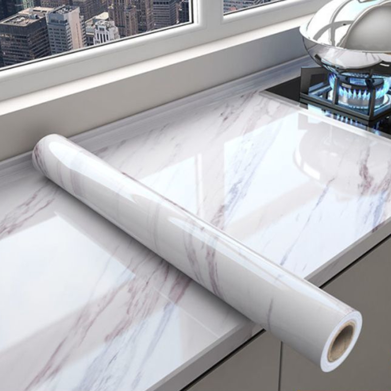 Zelfklevende Keukenkasten Behangrollen Voor Muren Waterdicht Marmeren Muursticker Vinyl Oliebestendig Contactpapier Home Decor