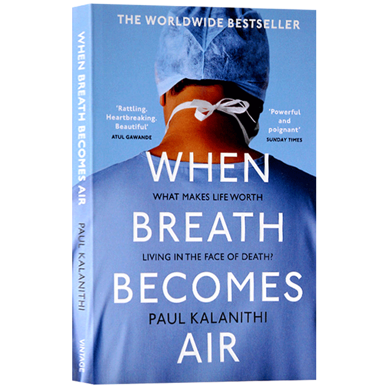 Wenn der Atem von paul kalanithi Luft wird, was das Leben angesichts des Todes lebenswert macht Bestseller englisches Buch Taschenbuch