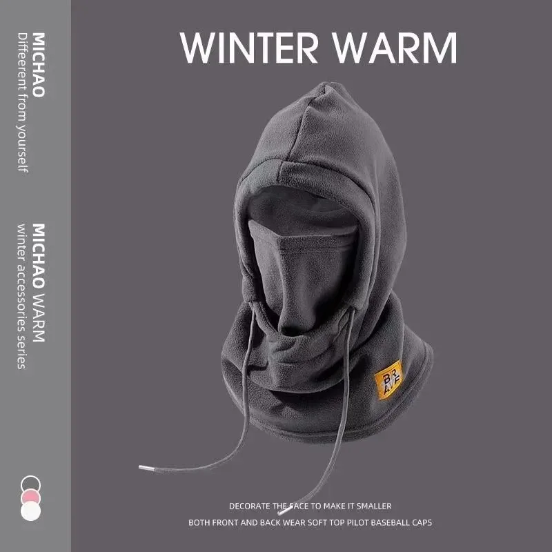 ขี่หมวกอบอุ่นฤดูหนาวพร้อมหน้ากากและคออุ่น 3-in-1 Balaclava กันลมสําหรับผู้ชายและผู้หญิงขี่จักรยานป้องกันสภาพอากาศหนาวเย็น
