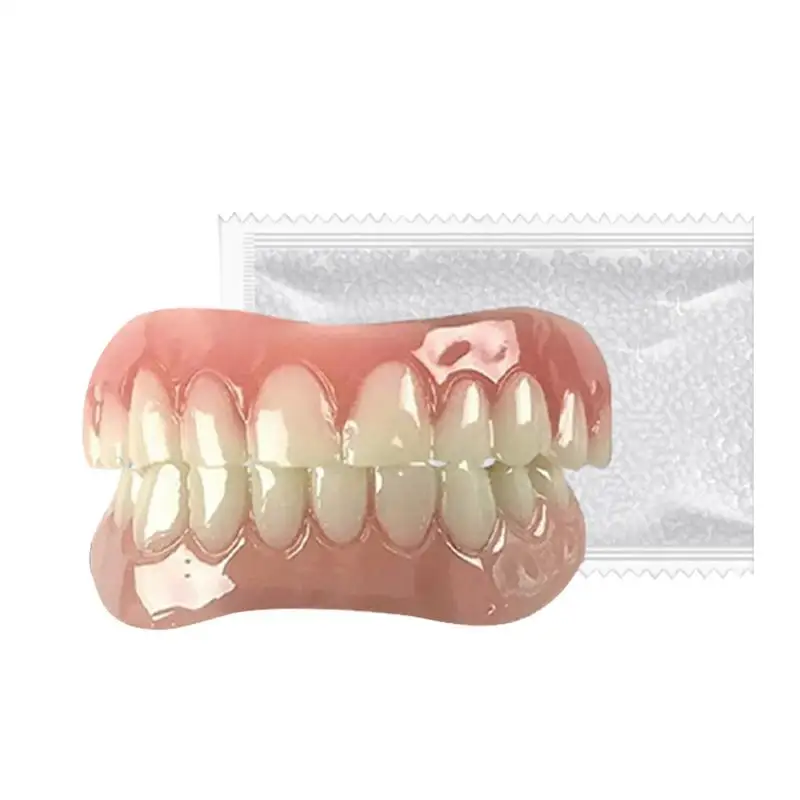 Soft Denture Silicone Kit Upper Lower Set Easy Use Teeth Liners Silicone Liners New Dental Device for Comfortable Fit