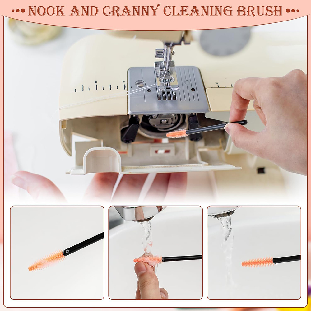 14PCS Sewing Machine Cleaning Kit Sewing Machine Repair Tools Double Headed Brush Screwdriver Tweezers for Repair and Cleaning