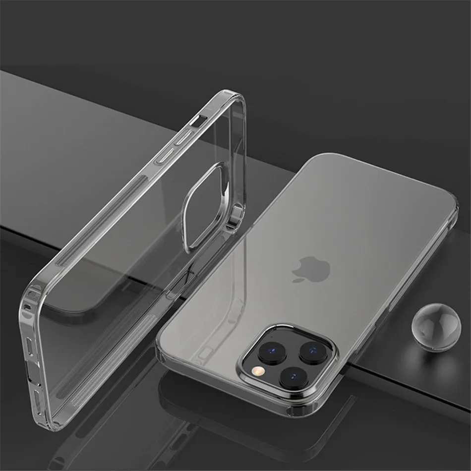 Custodia in silicone trasparente ultra sottile per iPhone 16 15 14 13 12 11 Pro Xs Max Mini XR X 7 8 6s Plus 6 SE 2020 2022 2016 5S Cover posteriore