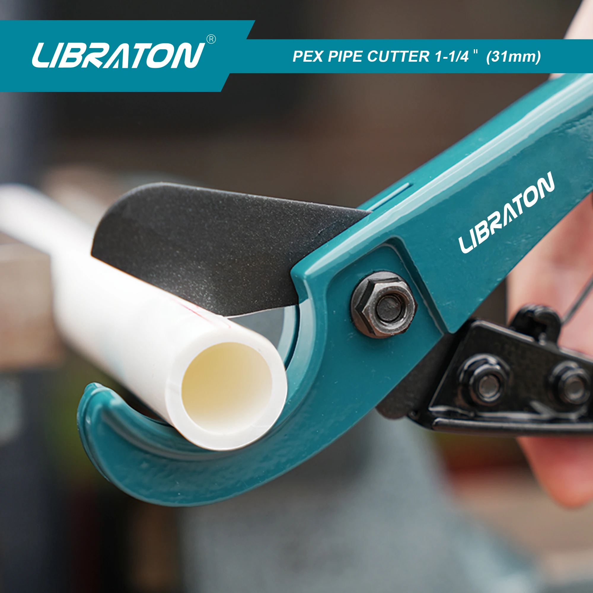 เครื่องตัด libraton PEX 31มม. เครื่องตัดท่อ PEX เครื่องตัดท่อ PEX 1.25นิ้วเครื่องตัดท่อ PEX สำหรับพลาสติก PEX PVC PPR