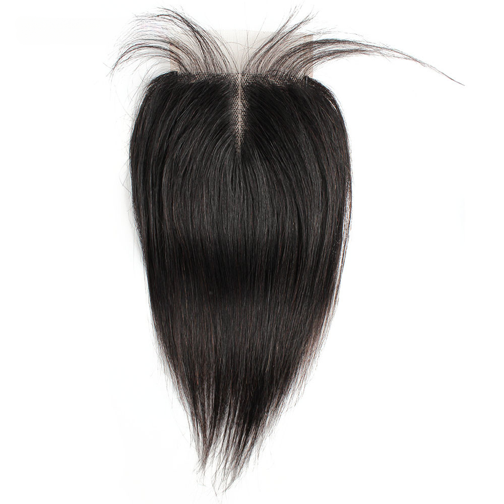 Ombre loira 4*5*1 t laço parte média renda transparente preto 4*1 fechamento do laço 8-18 polegada cabelo reto remy cabelo humano mogul cabelo