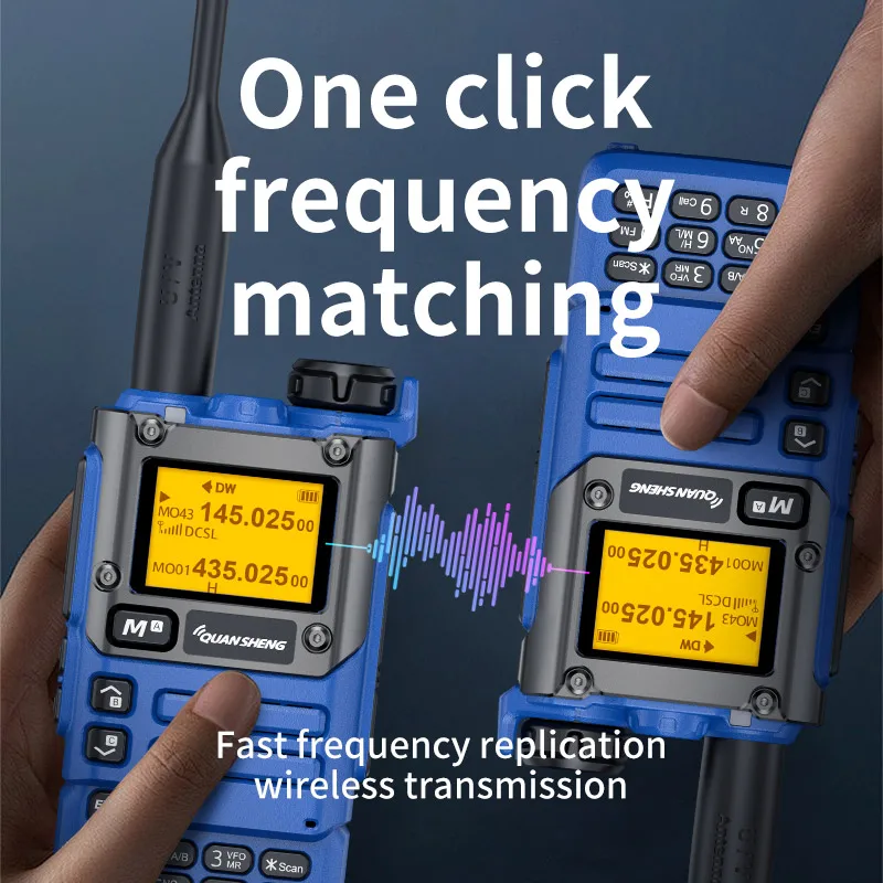 Quansheng UV-K6 walkie talkie 5w banda de ar rádio tyep c carga uhf vhf dtmf fm scrambler noaa frequência sem fio em dois sentidos rádio cb