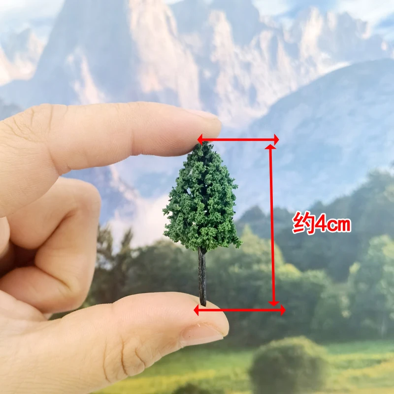 40 Chiếc Mẫu Cây Bóng Cây Bụi Thấp Cây Đa Quy Mô Cát Bàn Chất Liệu Hoang Dã/Xanh Đô Thị phong Cảnh Trang Trí Chiếc Lược Ngà