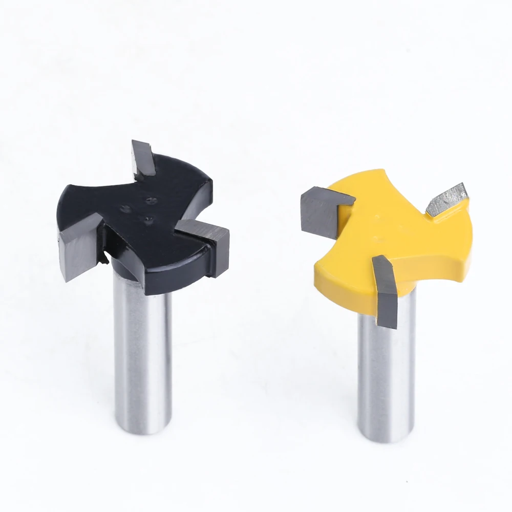 LAVIE 1PC 8mm Shank 3 ฟัน T-Slot Router Bit Milling Straight Edge Slotting เครื่องตัดตัด Handle สําหรับงานไม้