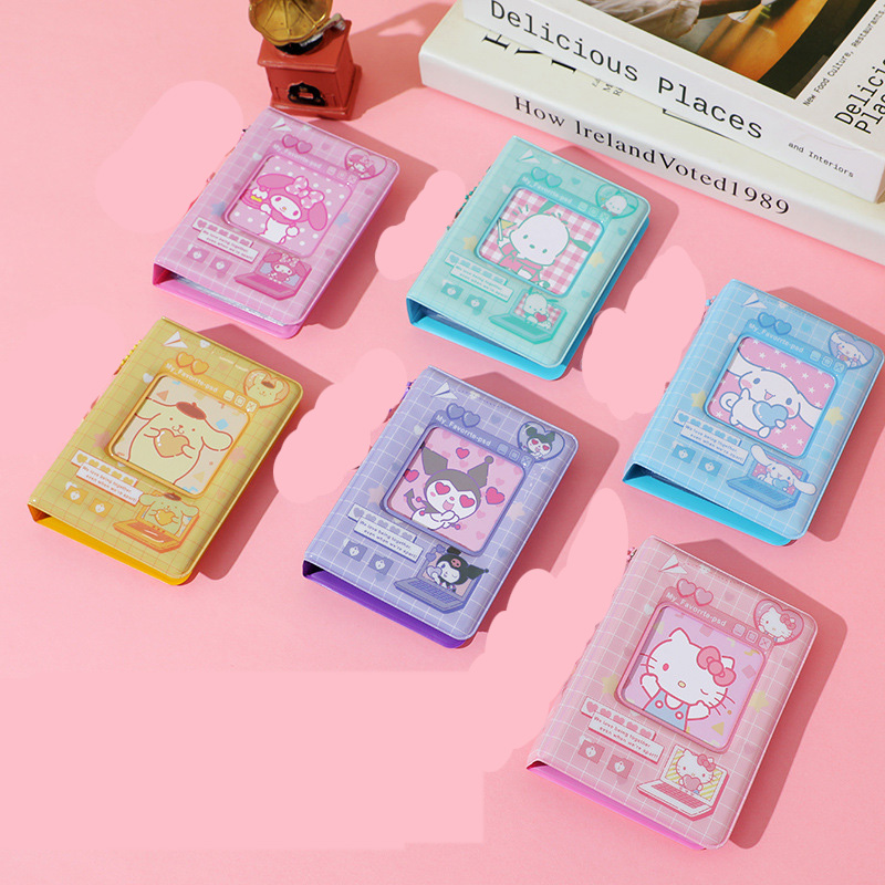Hello Kitty Y2k อัลบั้มภาพ Kawaii Sanrio 3 นิ้วอัลบั้มรูปน่ารักผู้ถือบัตรรถบรรทุกมินิอุปกรณ์เสริมการ์ดรวบรวมของเล่น