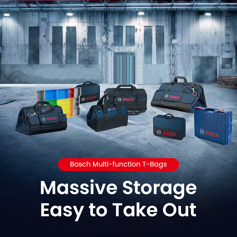 Bosch Tool Bag 3 Size Mini/s/m Tools Storage Organizer Bag Work Bag Woodworker Electrician Canvas Waterproof Bag for Fishing