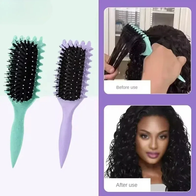 Modischer Massage-Luftkissenkamm, springender Stil, Kissenkamm für lockiges Haar, Kopfhautmassage und Styling-Werkzeug für lockiges Haar