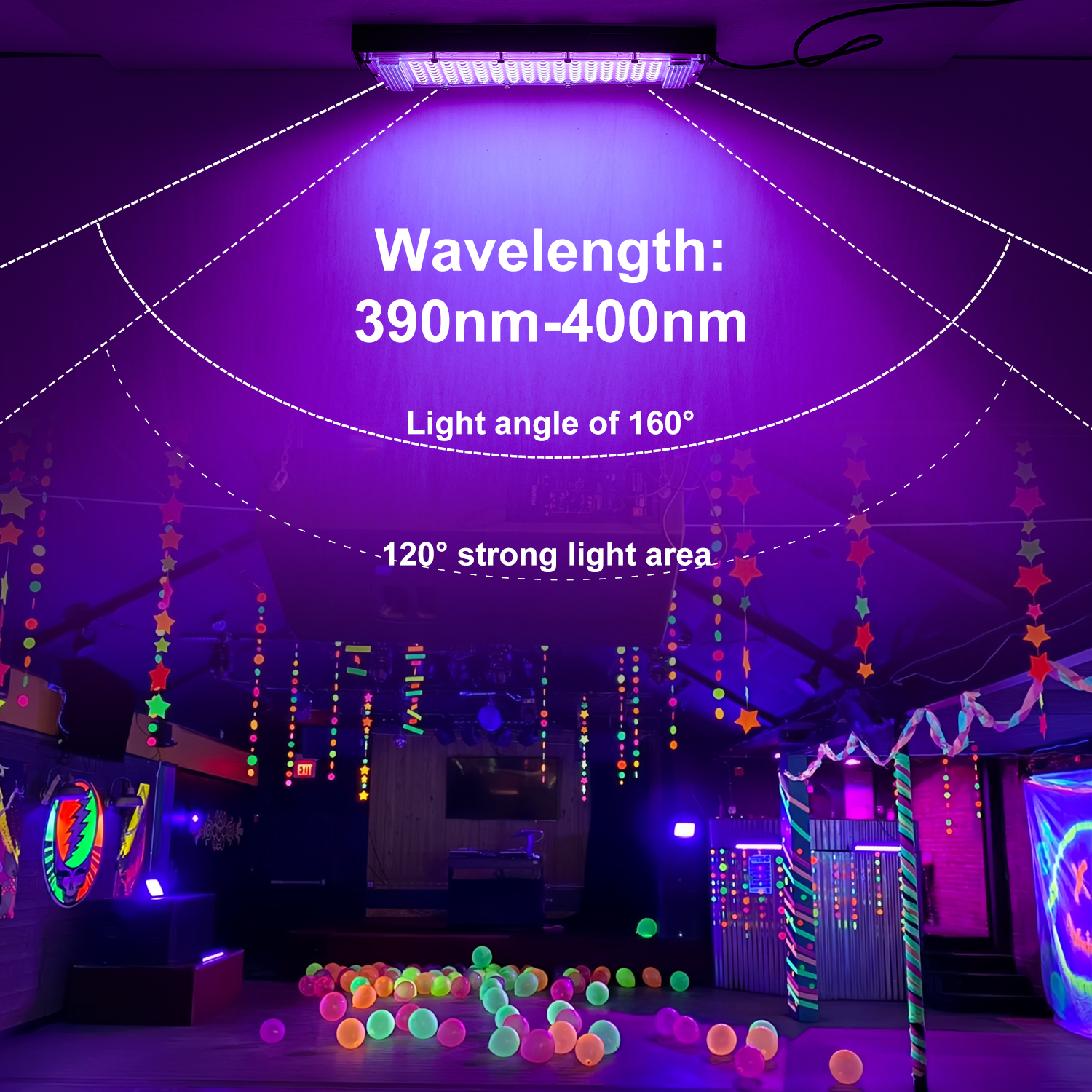 5V USB UV Black Light,กันน้ํา IP65,395nm,สําหรับปาร์ตี้แสงสีดํา,ไฟสีดําสําหรับ Glow Party,แสงเวที,ฮาโลวีน