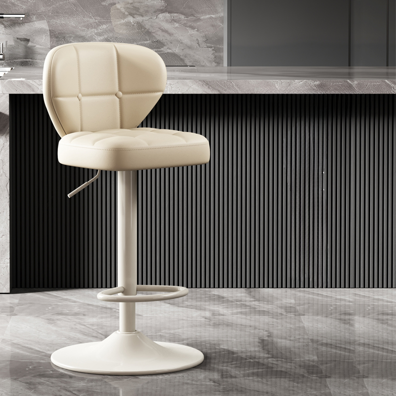 Stilvolle drehbare moderne Bar stühle Lounge minimalist ische Leder braune Hocker Bar stühle nordisch weiß Taburete Alt möbel