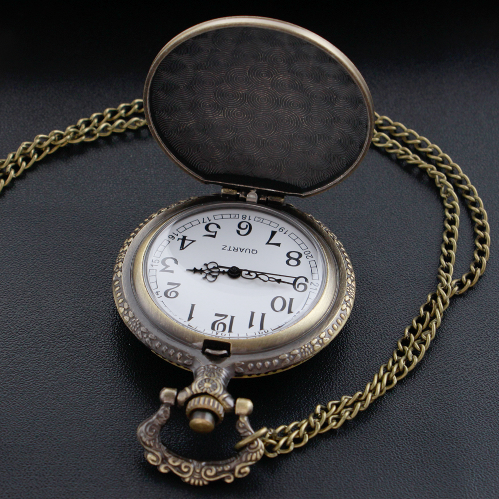 빈티지 Wizardry 학교 회중 시계 Steampunk 목걸이 디지털 펜던트 체인 시계 패션 조각 여성 남성 선물 TD2121