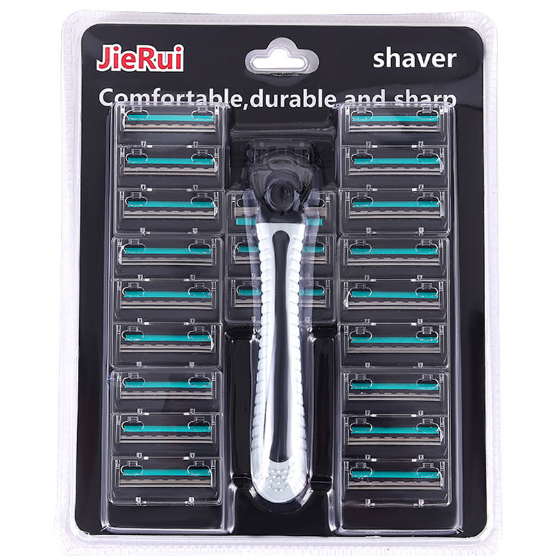 Multiple blade heads can be replaced with two layers of old manual shaver Shaver disposable manual shaver razors for shaving men
