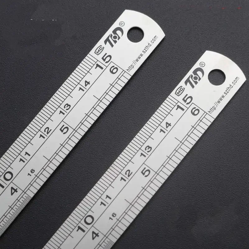 หนา 15 ซม.-40 ซม.ไม้บรรทัดสแตนเลสวัดไม้บรรทัด 39 นิ้วอังกฤษ Scale