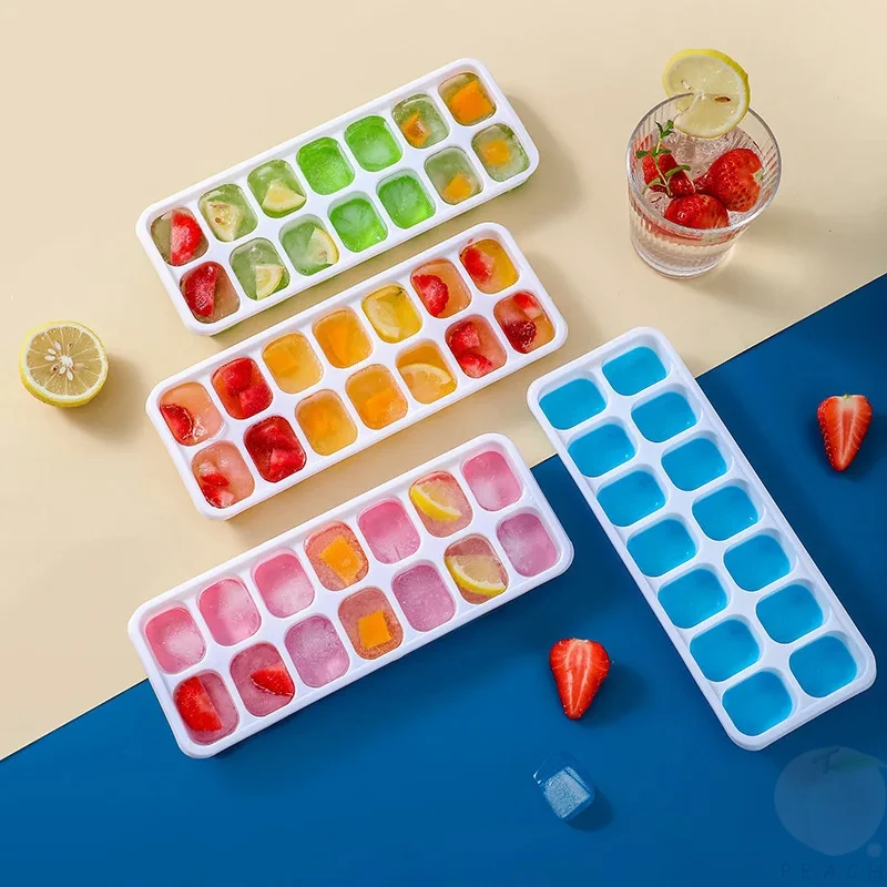 14 Grid Ice Cube Tray Silicone Mold Square Ice Cube Tray Mold Ice Cube Maker Non-toxic Durable Bar Pub Wine Ice Blocks Maker.