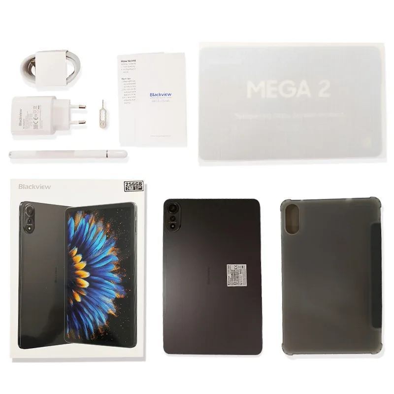 【Brand+】Blackview MEGA 2 Android 15 Tablet 12 inch 2K Display 36(12+24)GB 256GB Unisoc T615 9000mAh Battery Widevine L1 Pad PC