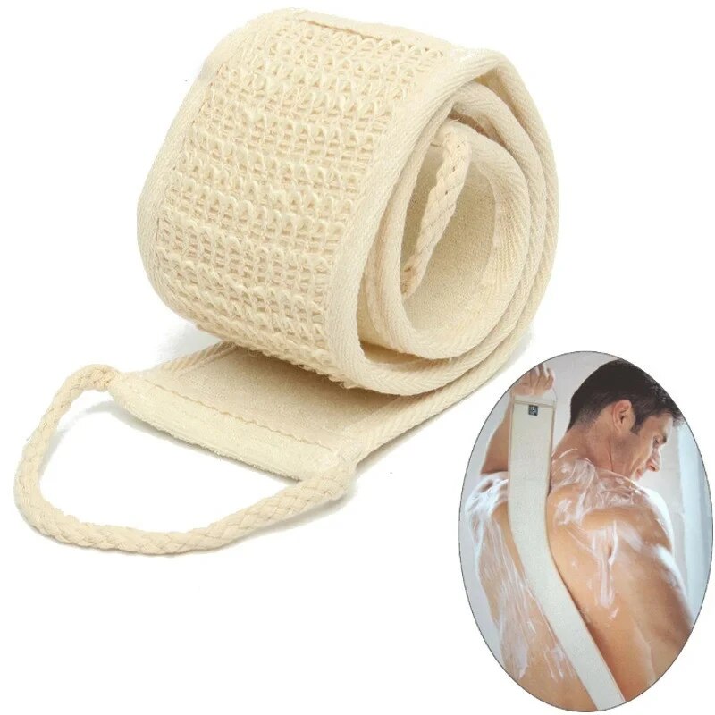 1pc Natürliche Weiche Peeling Luffa Körper Haut Gesundheit Reinigung Werkzeug Bad Dusche Unisex Massage Spa Wäscher Schwamm Zurück Strap
