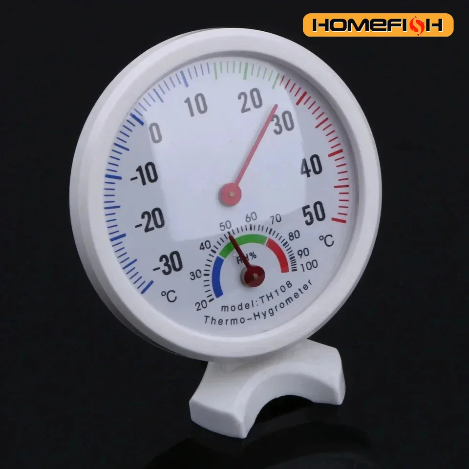 Mini Bell Shaped Analog Hygrometer Humidity Watch -30-50 Celsius Degree for Gardens Terraces Thermometer Hygrometer