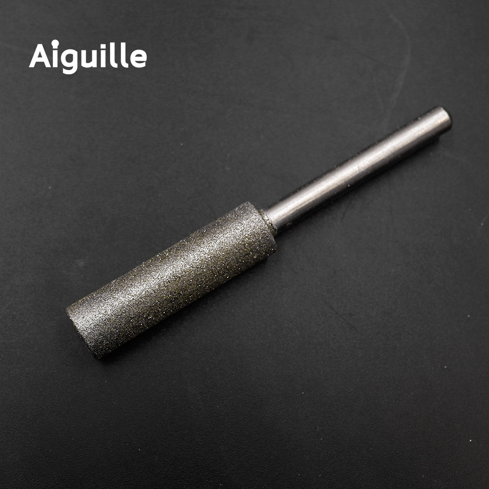 1pc 150# ultra-long Cylinder Diamond Grinding Bits 4-15mm Diamond grinding points Metal Abrasive bits jade stone grinding burr