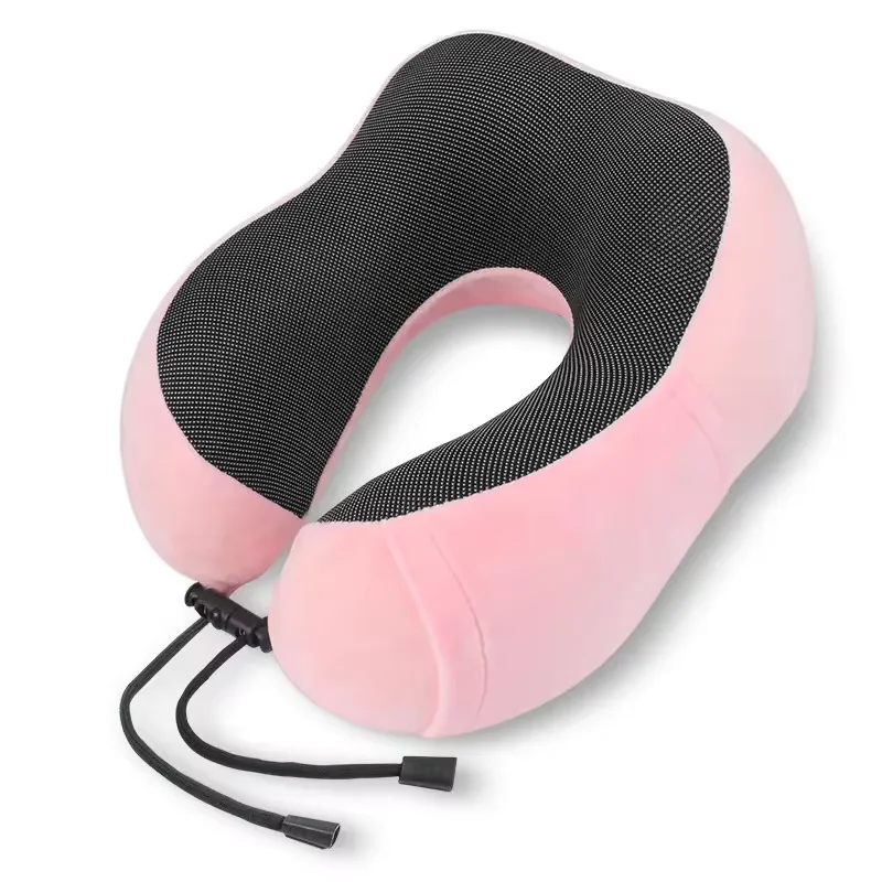 Cuscini per il collo in memory foam a forma di U Cuscino da viaggio morbido Cuscino per il collo per massaggi Cuscino per aereo per dormire Biancheria da letto per assistenza sanitaria cervicale