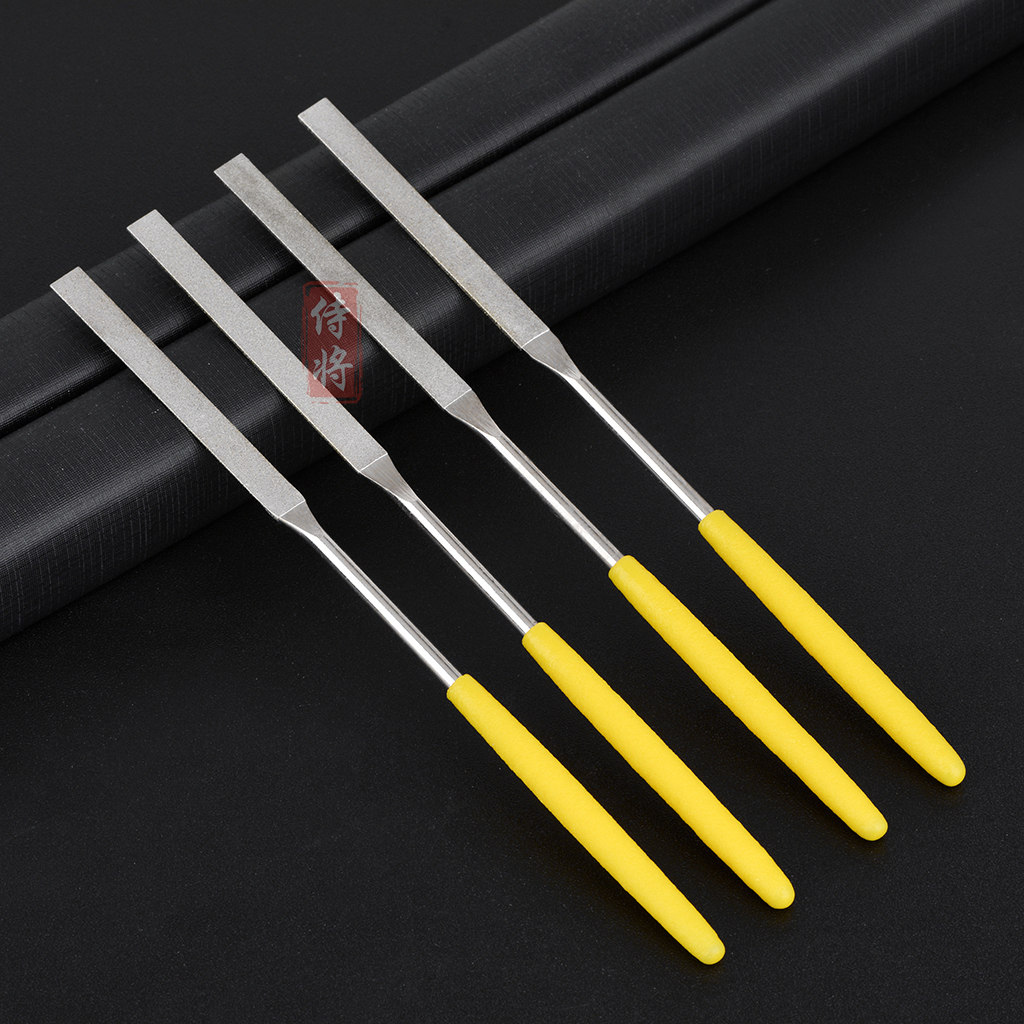 Ultra Thin Diamond Flat File 0.5/0.8/1mm Thickness 150/200/400/600# Grit Hand Assorted File Knife For Grinding Jade Mold Etc