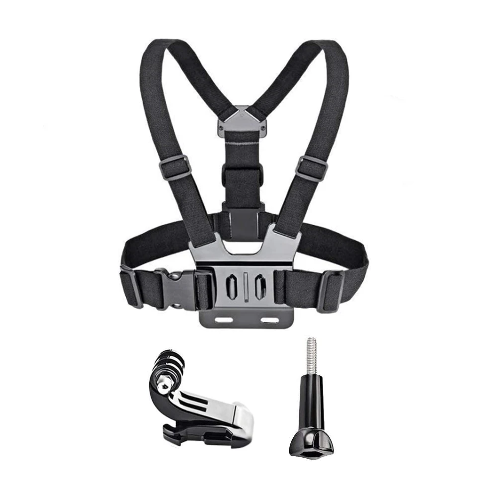 Dây Đeo Ngực Đầu Dây Đeo Thắt Lưng Cho GoPro Hero 10 9 8 7 6 Đen Xiaomi Yi 4K Sjcam Sj4000 insta360 Phụ Kiện Máy Ảnh Hoạt Động Núi