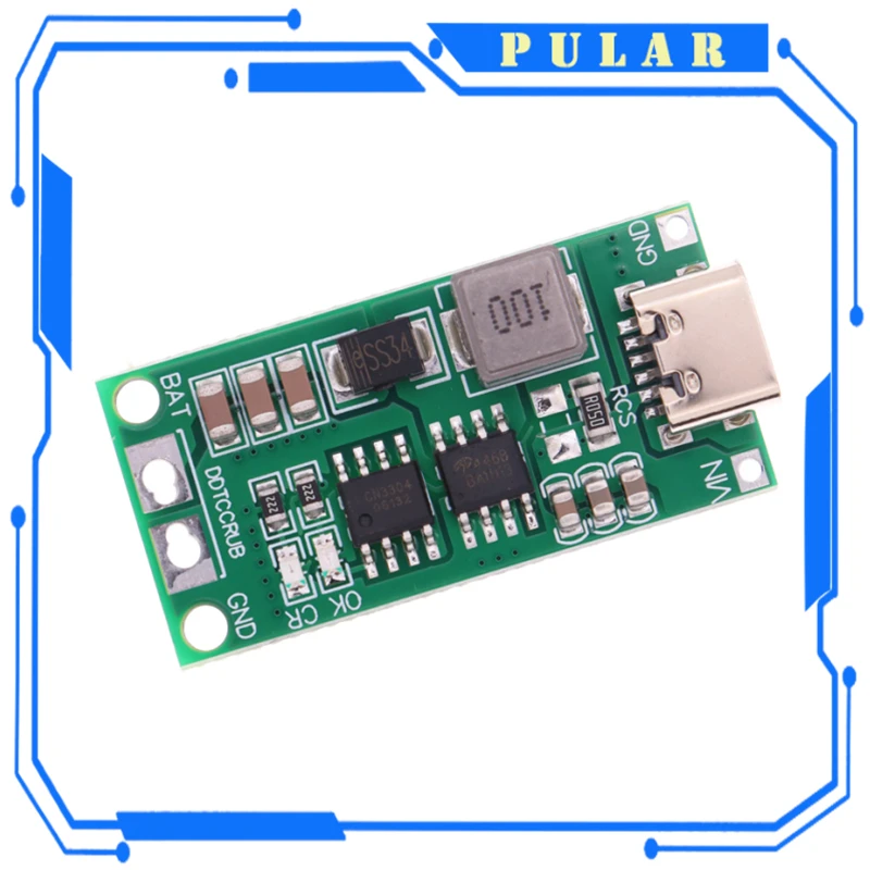 18650 Lithium Battery Multi-Cell 2S 3S 4S Type-C To 8.4V 12.6V 16.8V Step-Up Boost LiPo Polymer Li-Ion Charger 7.4V 11.1V 14.8V