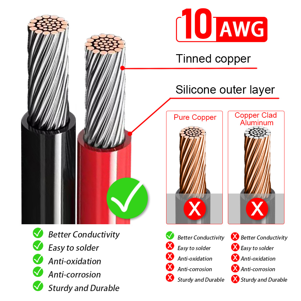 XT60 naar O Ring Oogje batterij terminals Plug Connector Kabel 10AWG RC ESC Oplader Side Power voor RC Lipo Batterij FPV Racing